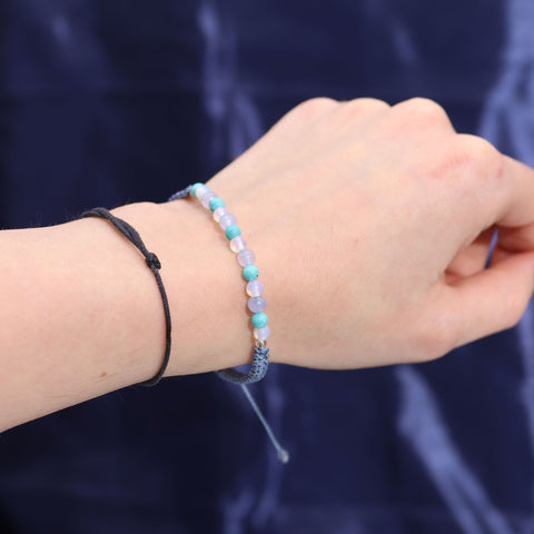 Astrological Zodiac Crystal Candles with Gemstone Bracelet Gift Set