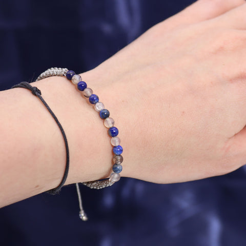 Astrological Zodiac Crystal Candles with Gemstone Bracelet Gift Set