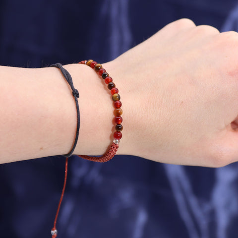 Astrological Zodiac Crystal Candles with Gemstone Bracelet Gift Set