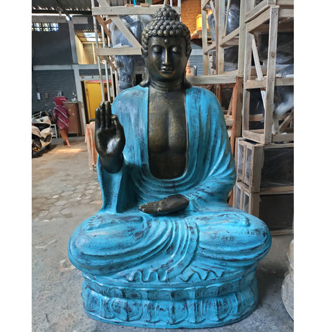 Large Fibre Cement Buddha - Teaching on Lotus - 2m