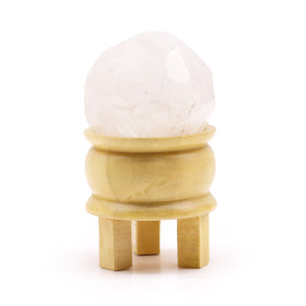 Gemstone Faceted Healing Sphere & Stand