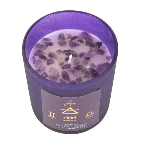 Four Elements Zodiac Crystal Candle