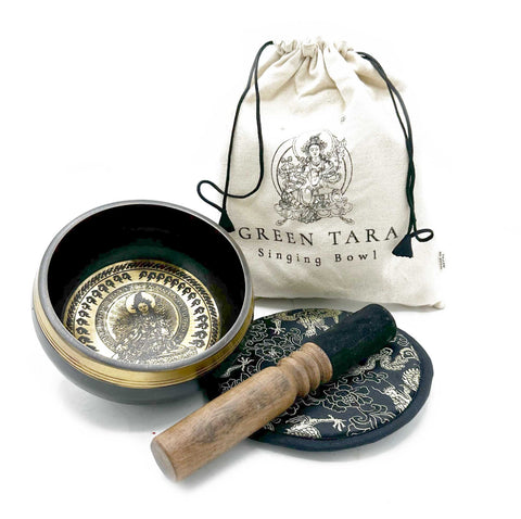 Hand Beaten & Engraved Singing Bowl Gift Set