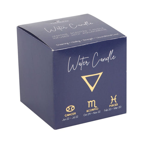 Four Elements Zodiac Crystal Candle
