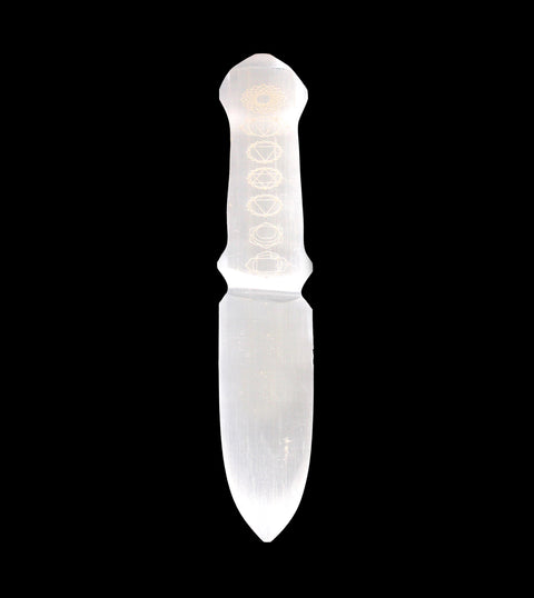 Selenite Ritual Knife - Chakra