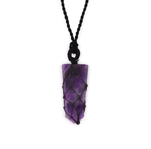 Laced Gemstone Pendants