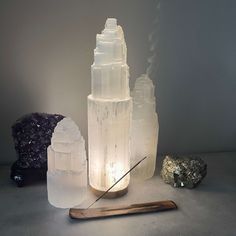 Natural Selenite Towers - The Honesty Crystal
