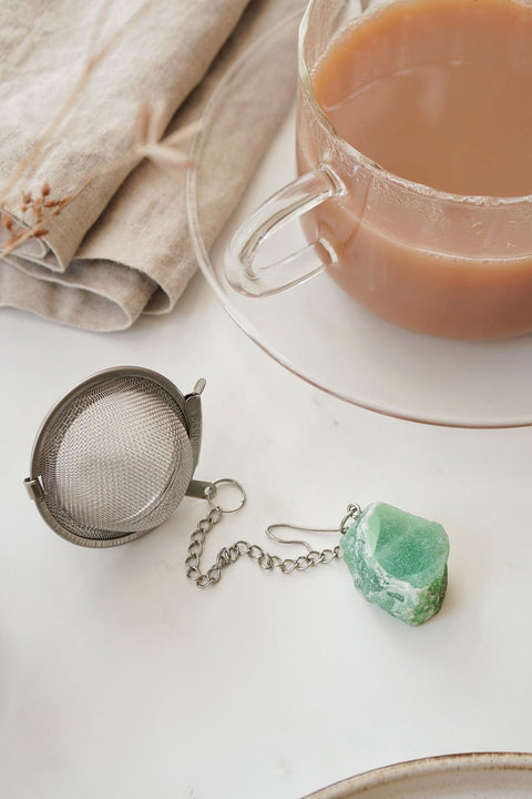 Raw Gemstone Tea Strainer