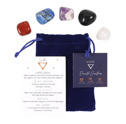 Four Elements Zodiac Crystal Tumblestone Sets