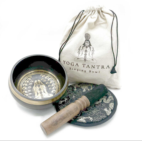 Hand Beaten & Engraved Singing Bowl Gift Set