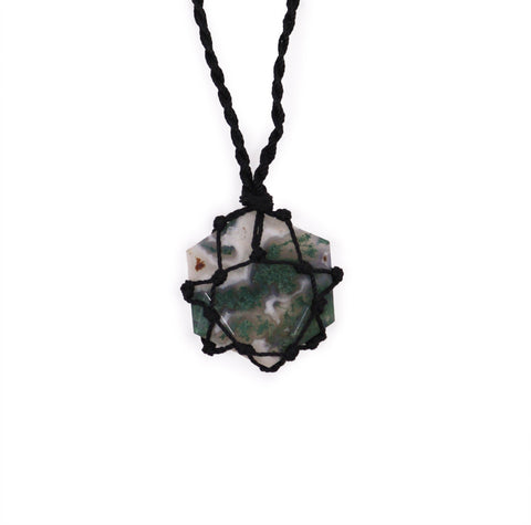 Laced Gemstone Pendants