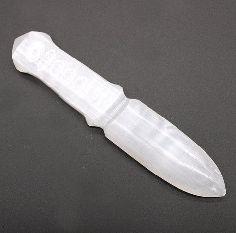 Selenite Ritual Knife - Chakra
