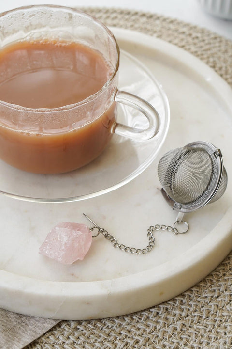 Raw Gemstone Tea Strainer
