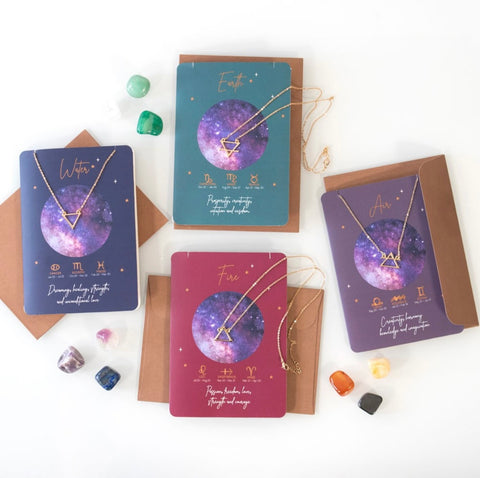 Four Elements Zodiac Necklace