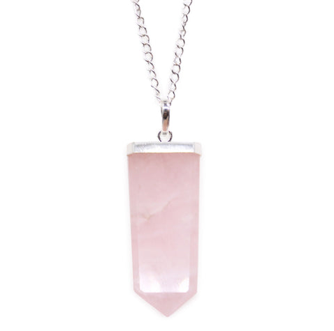 Gemstone Flat Pencil Pendant