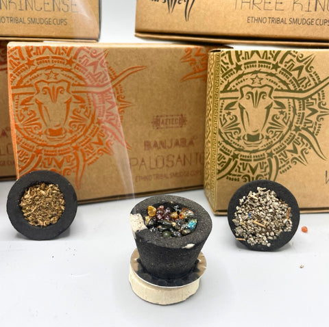 Banjara Ethno Tribal Smudge & Resin Cups