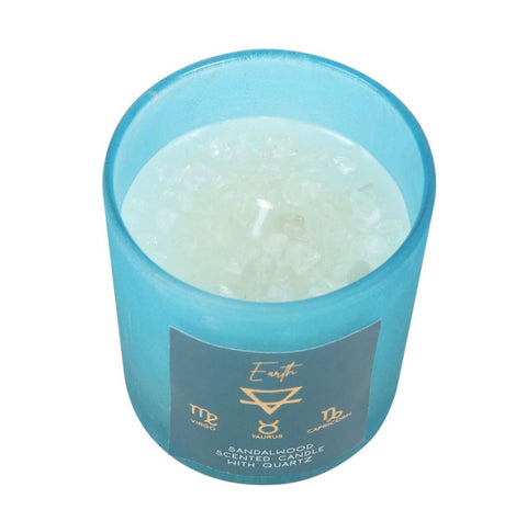 Four Elements Zodiac Crystal Candle