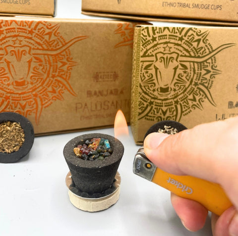 Banjara Ethno Tribal Smudge & Resin Cups