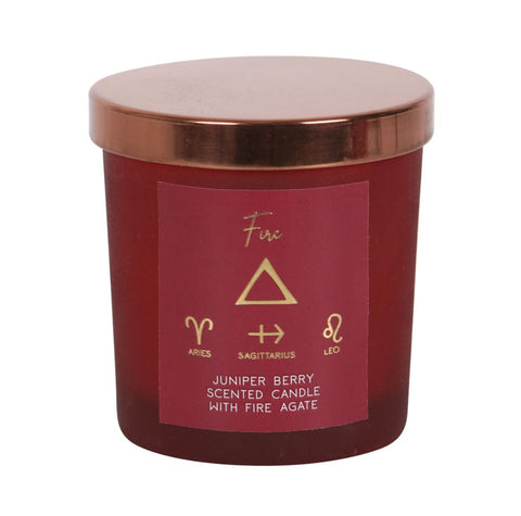 Four Elements Zodiac Crystal Candle