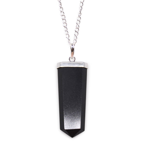 Gemstone Flat Pencil Pendant