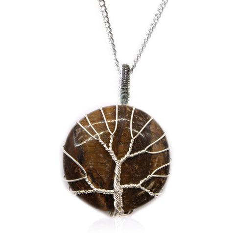 Tree of Life Gemstone Necklace