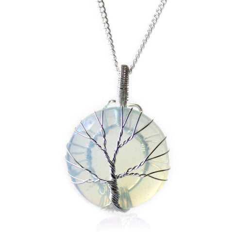 Tree of Life Gemstone Necklace