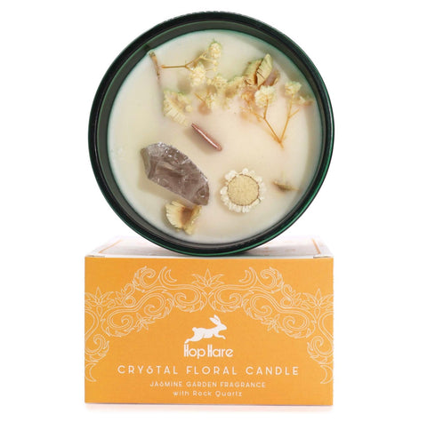 Hop Hare Crystal Magic Flower Candle - The Lion