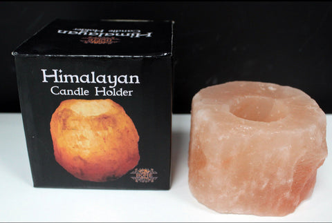 Natural Himalayan Salt Candle Holder
