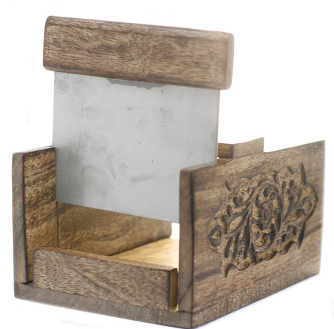 Carved Mango Wood Cutter For Soap Loaves