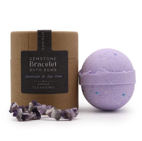 Gemstone Bracelet & Bath Bomb Set