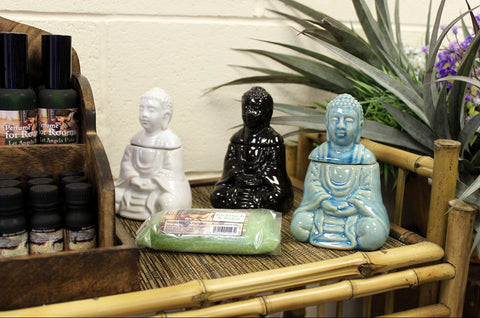 Sitting Buddha 2 Part Oil Burner