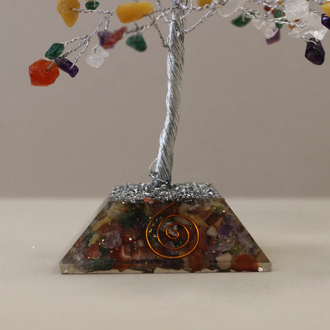 Gemstone Tree with Organite Base - 160 Stone - Multi Stone