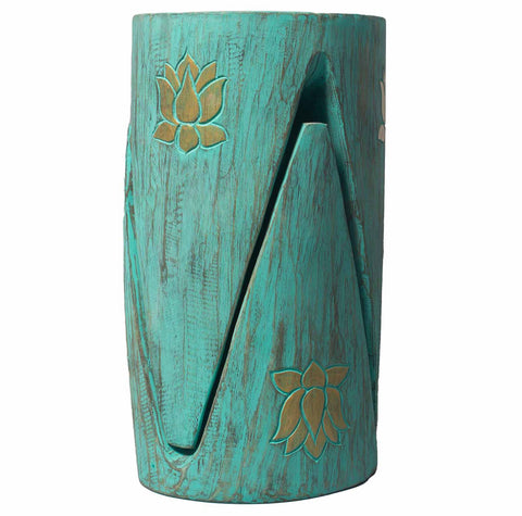Interlocking Albasia Wooden Stool set of 2