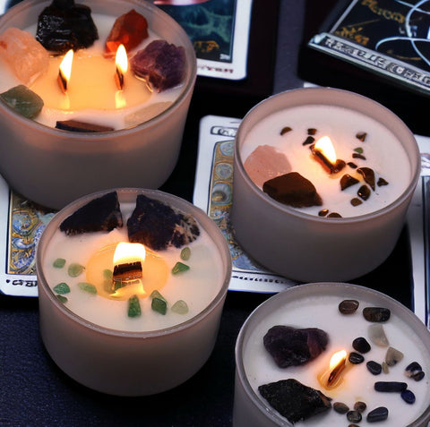 Chakra Healing Crystal Candles