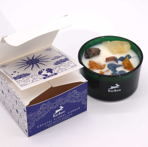 Hop Hare Crystal Magic Flower Candle - The Sun