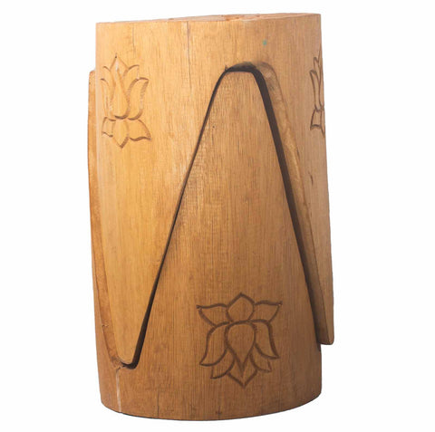 Interlocking Albasia Wooden Stool set of 2