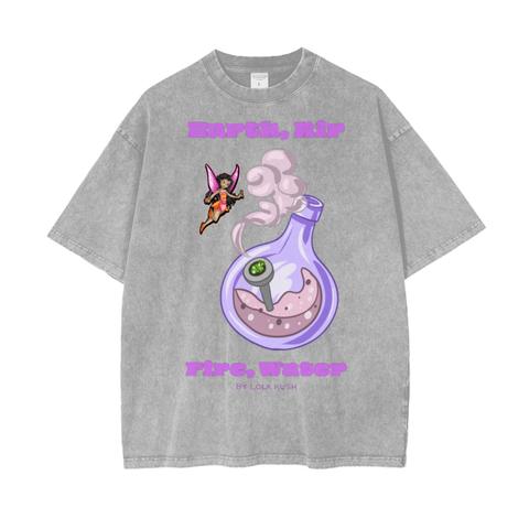 Four Elements Acid Wash T-Shirt