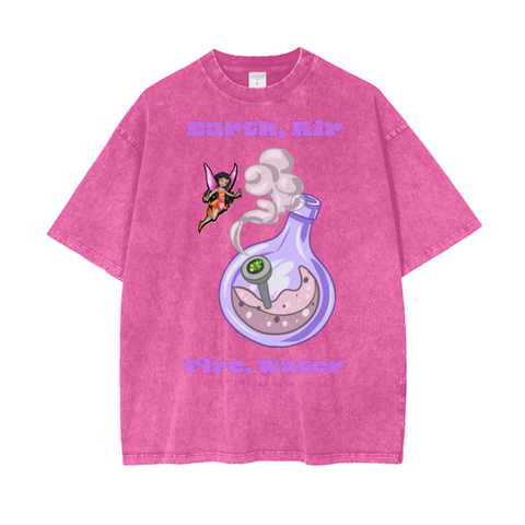 Four Elements Acid Wash T-Shirt