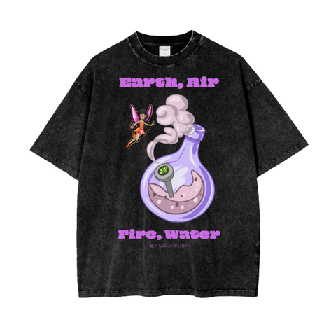 Four Elements Acid Wash T-Shirt