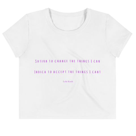 Sativa/Indica Crop Top