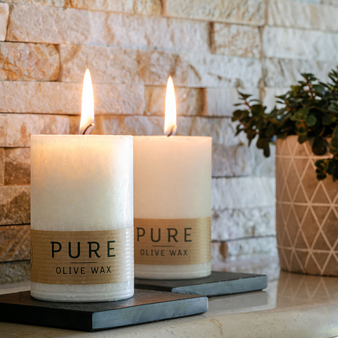 Pure Olive Wax Candle