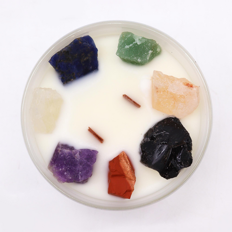 Chakra Healing Crystal Candles