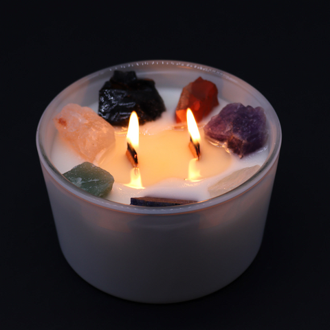Chakra Healing Crystal Candles