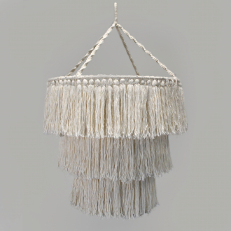 Macrame Soft 3 Tier Natural Chandelier Lampshade