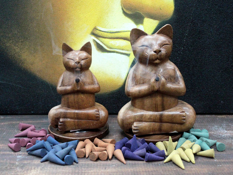 Wooden Carved Incense Burners