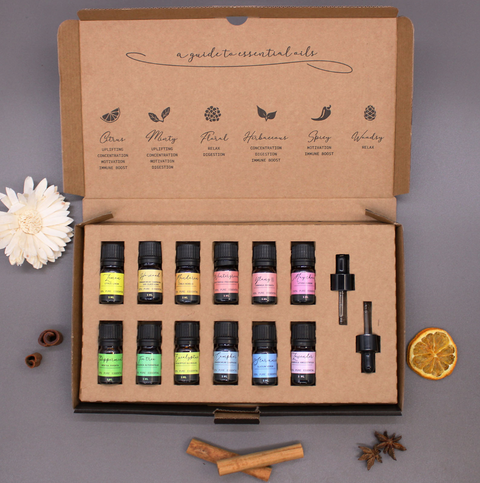 Aromatherapy Essential Oil Set Starter Pack